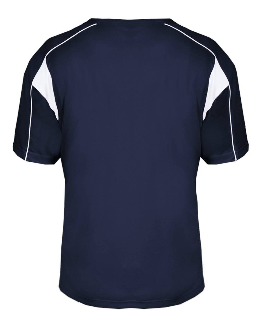 Badger Sport 2937 Youth Pro Placket - Navy White - HIT a Double - 3