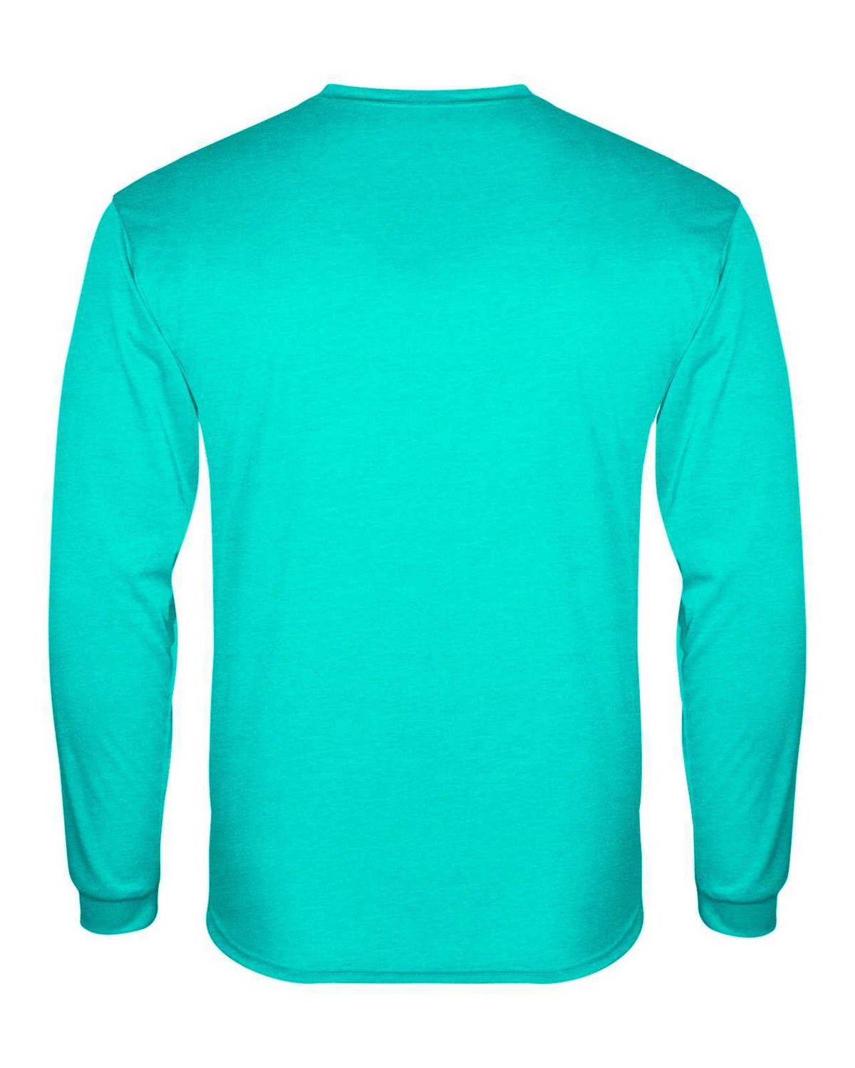 Badger Sport 2944 Tri-Blend Long Sleeve Youth Tee - Turquoise - HIT a Double - 3