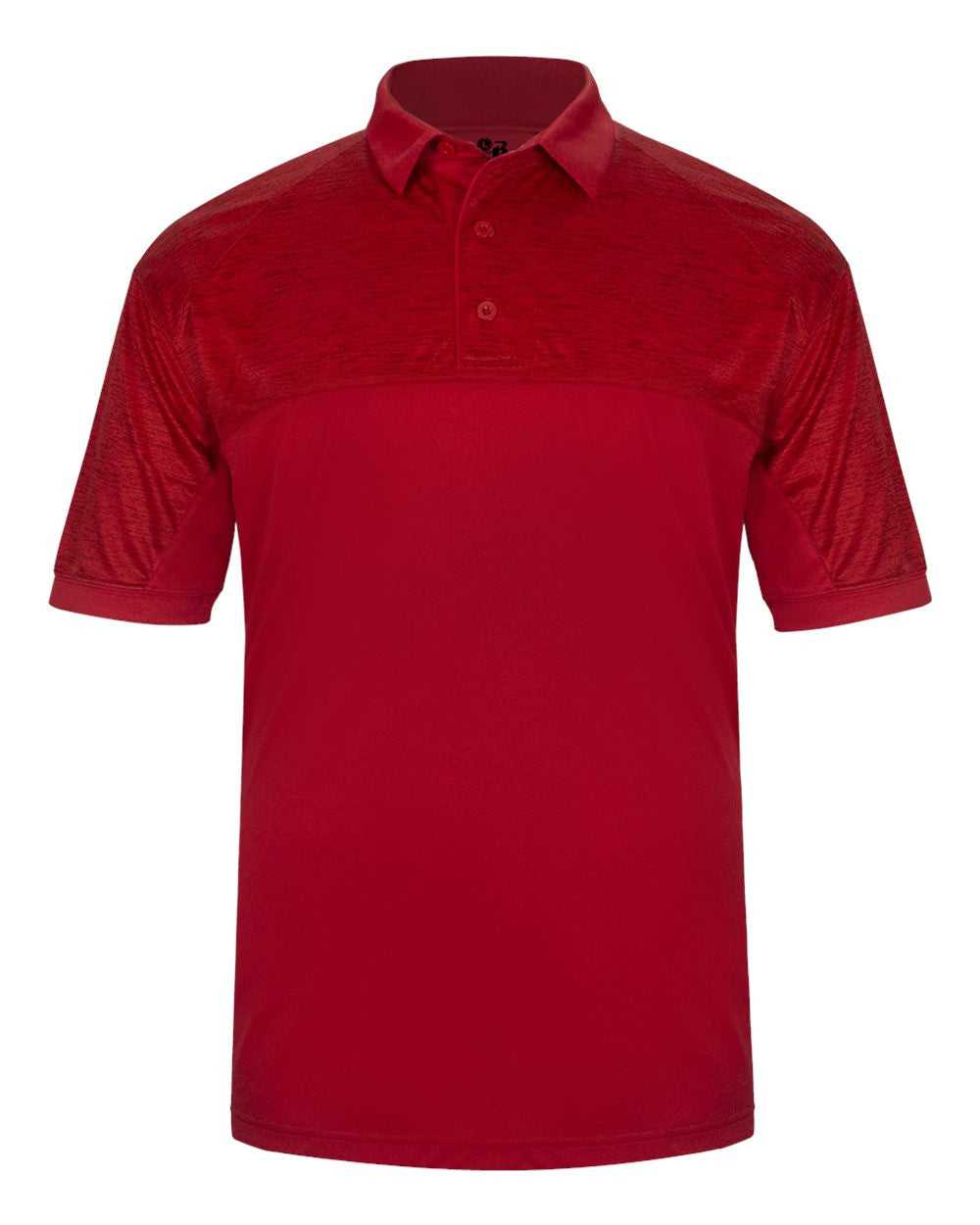Badger Sport 3341 Tonal Blend Polo - Red Red Tonal Blend - HIT a Double - 1