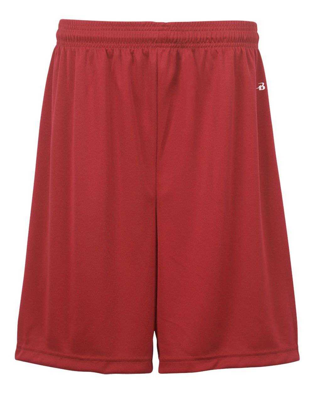 Badger Sport 4107 B-Core 7&quot; Short - Red - HIT a Double - 1