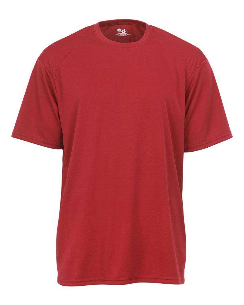 Badger Sport 4120 Adult B-Core Tee - Red - HIT a Double - 1