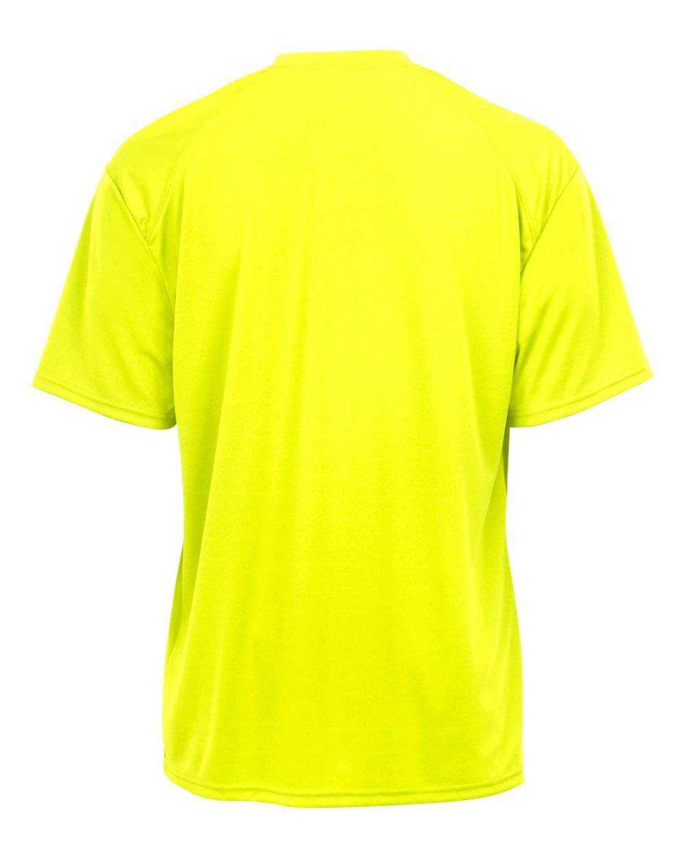 Badger Sport 4120 Adult B-Core Tee - Safety Yellow Green - HIT a Double - 3