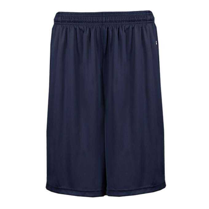 Badger Sport 4127 B-Core Pocketed 7&quot; Short - Navy - HIT a Double - 1