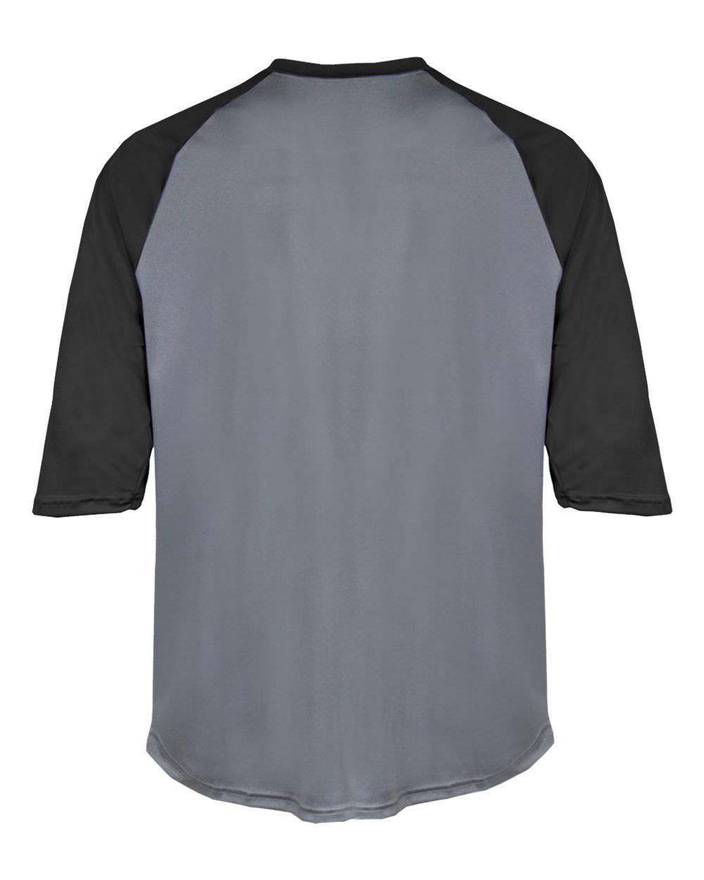 Badger Sport 4133 B-Baseball Adult Undershirt - Graphite Black - HIT a Double - 3