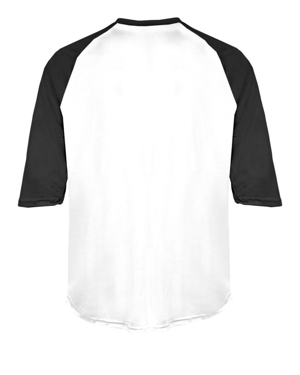 Badger Sport 4133 B-Baseball Adult Undershirt - White Black - HIT a Double - 3