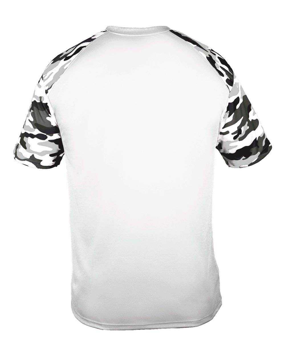Badger Sport 4141 Camo Sport Adult Tee - White White Camo - HIT a Double - 3