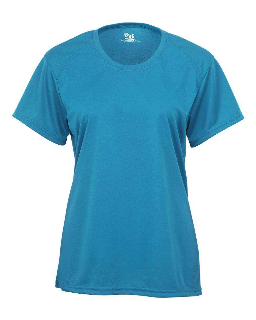 Badger Sport 4160 Ladies B-Core Tee - Electric Blue - HIT a Double - 1