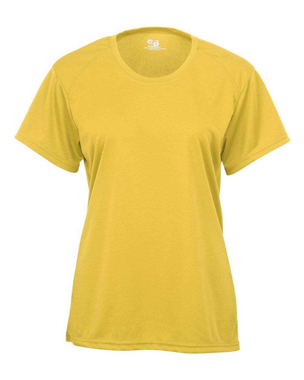 Badger Sport 4160 Ladies B-Core Tee - Gold - HIT a Double - 1