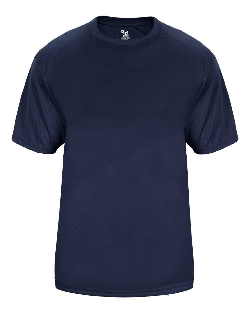 Badger Sport 4170 Vent Back Tee - Navy - HIT a Double - 1
