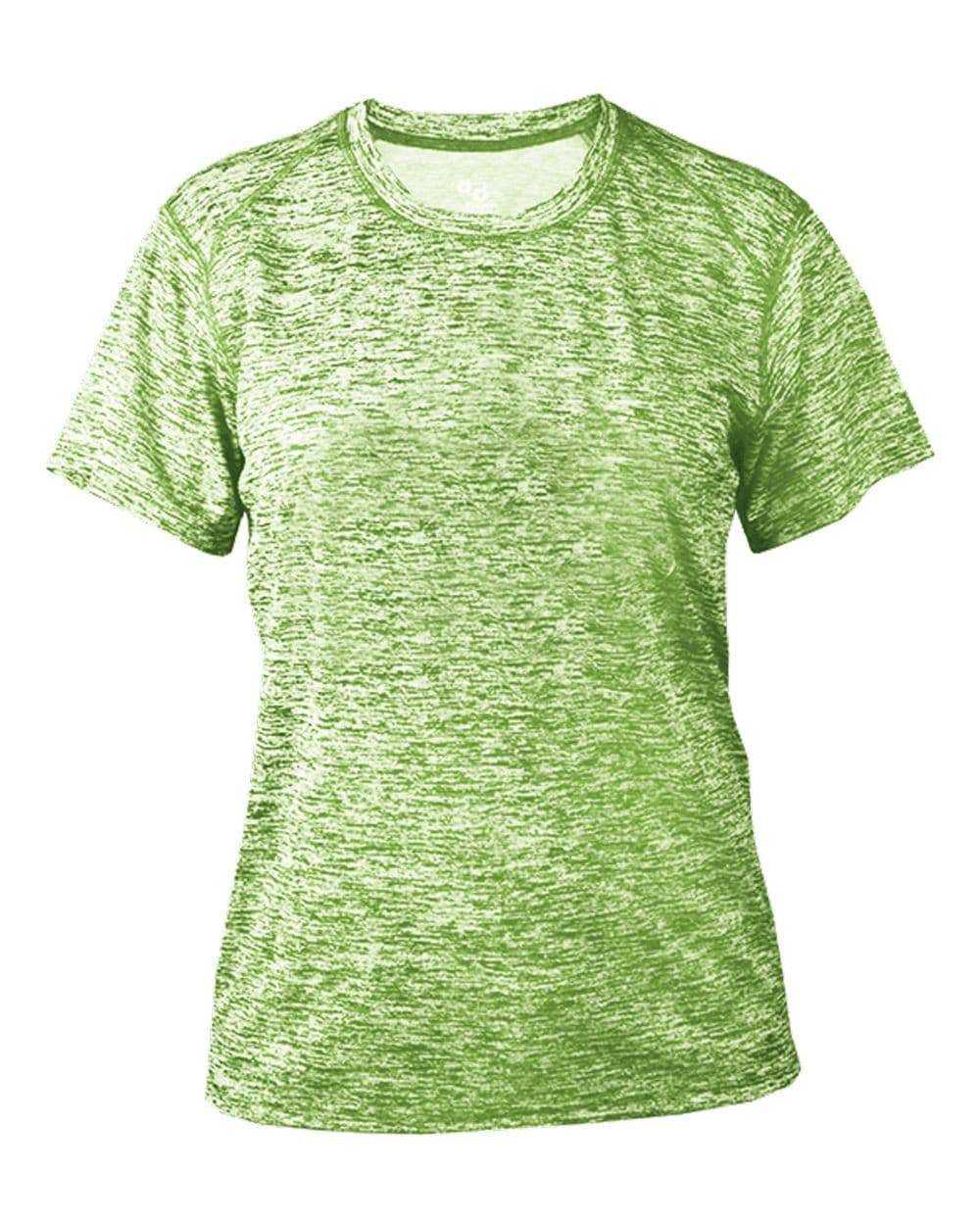 Badger Sport 4196 Blend Ladies Tee - Lime Blend - HIT a Double - 1