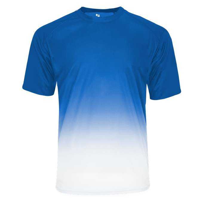 Badger Sport 4209 Reverse Ombre Tee - Royal Ombre - HIT a Double - 1
