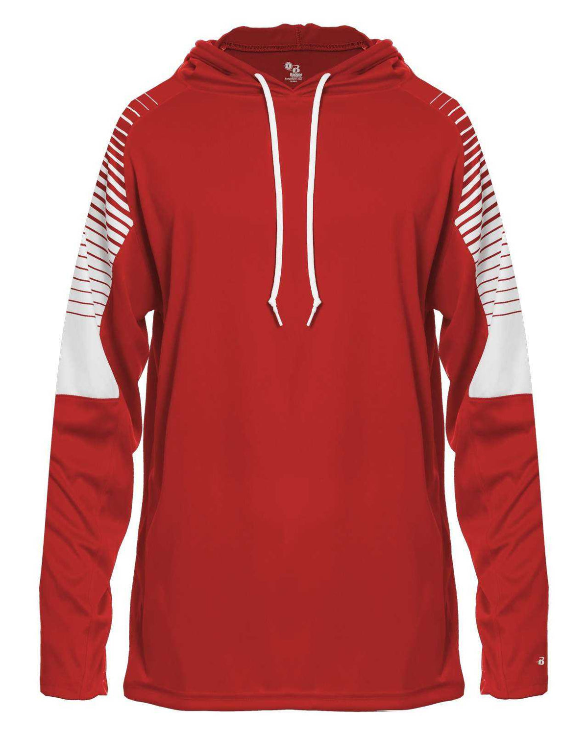 Badger Sport 4211 Lineup Hoodie Tee - Red - HIT a Double - 1