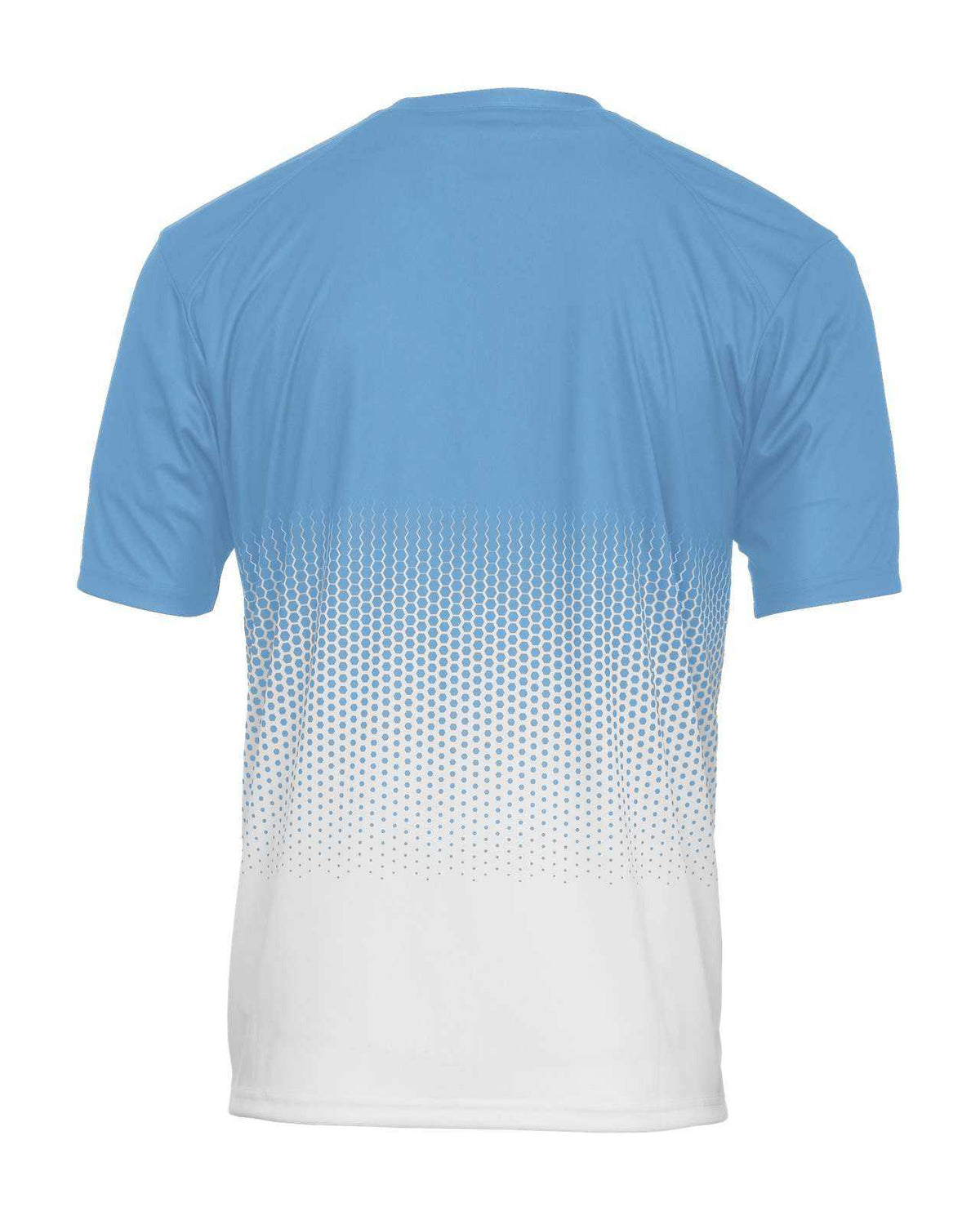 Badger Sport 4220 Hex 2.0 Tee - Columbia Blue White - HIT a Double - 3