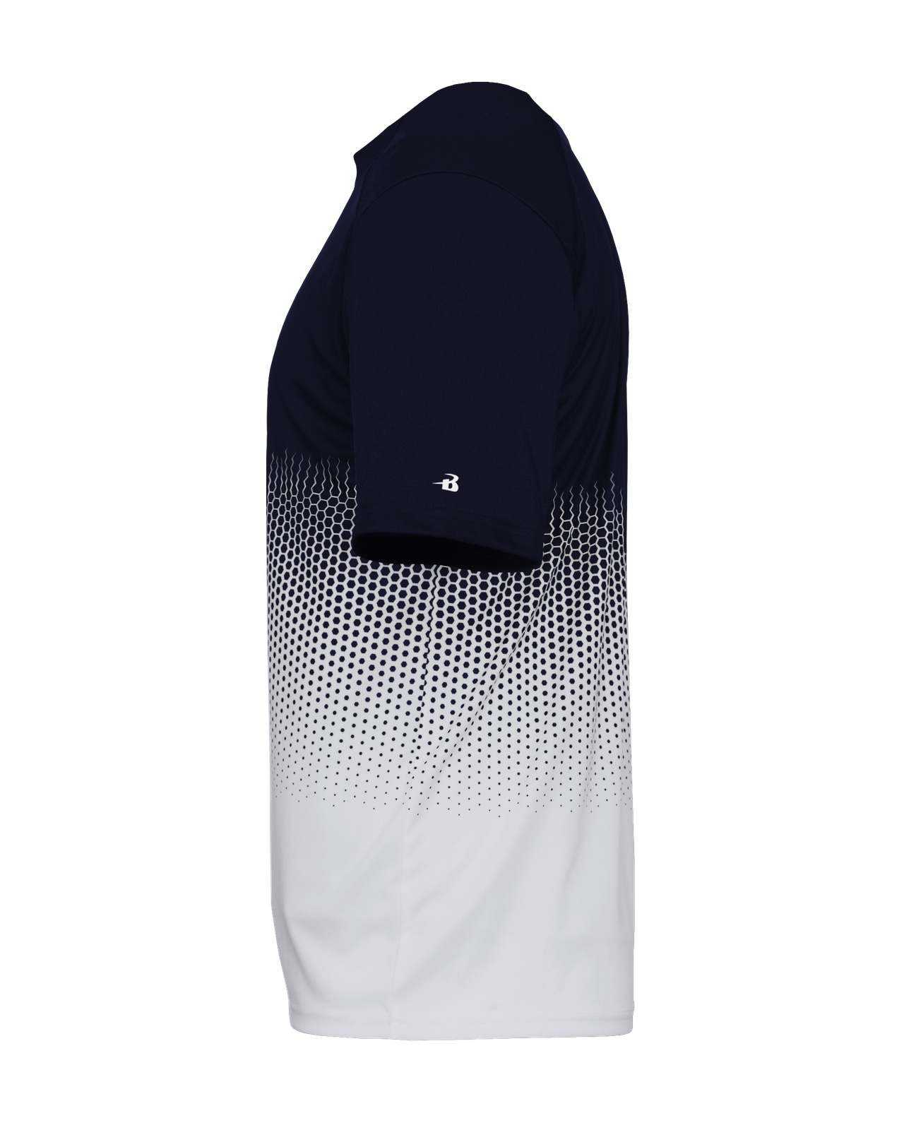 Badger Sport 4220 Hex 2.0 Tee - Navy White - HIT a Double - 1