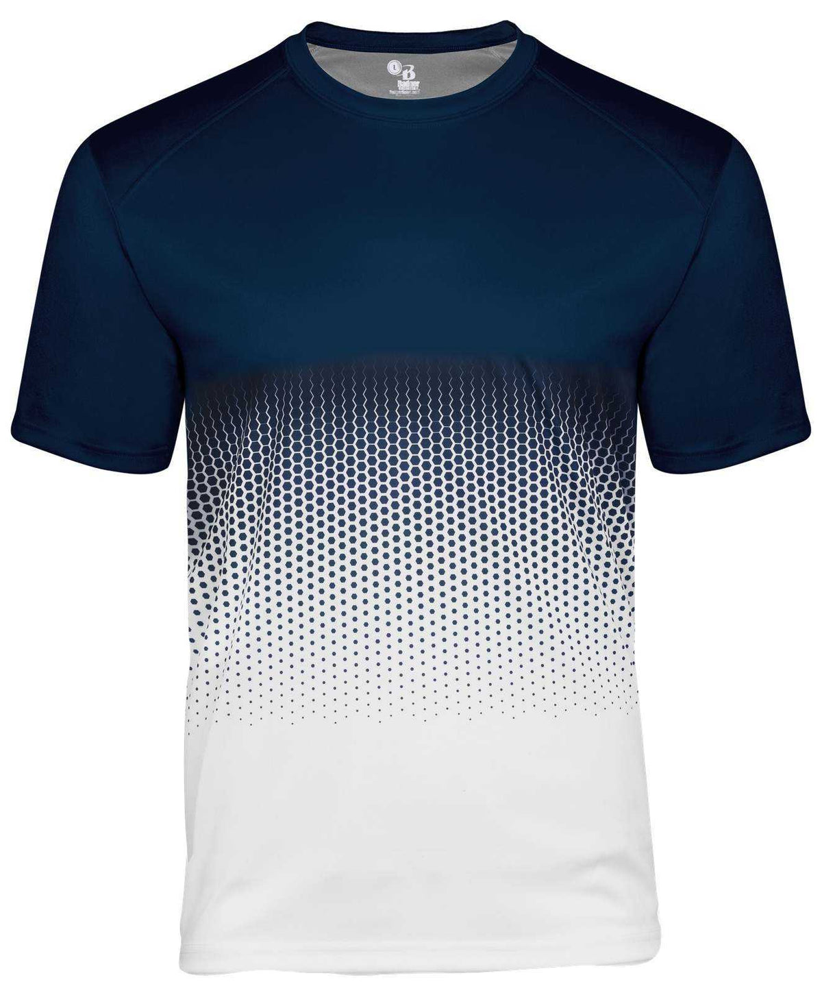 Badger Sport 4220 Hex 2.0 Tee - Navy White - HIT a Double - 1