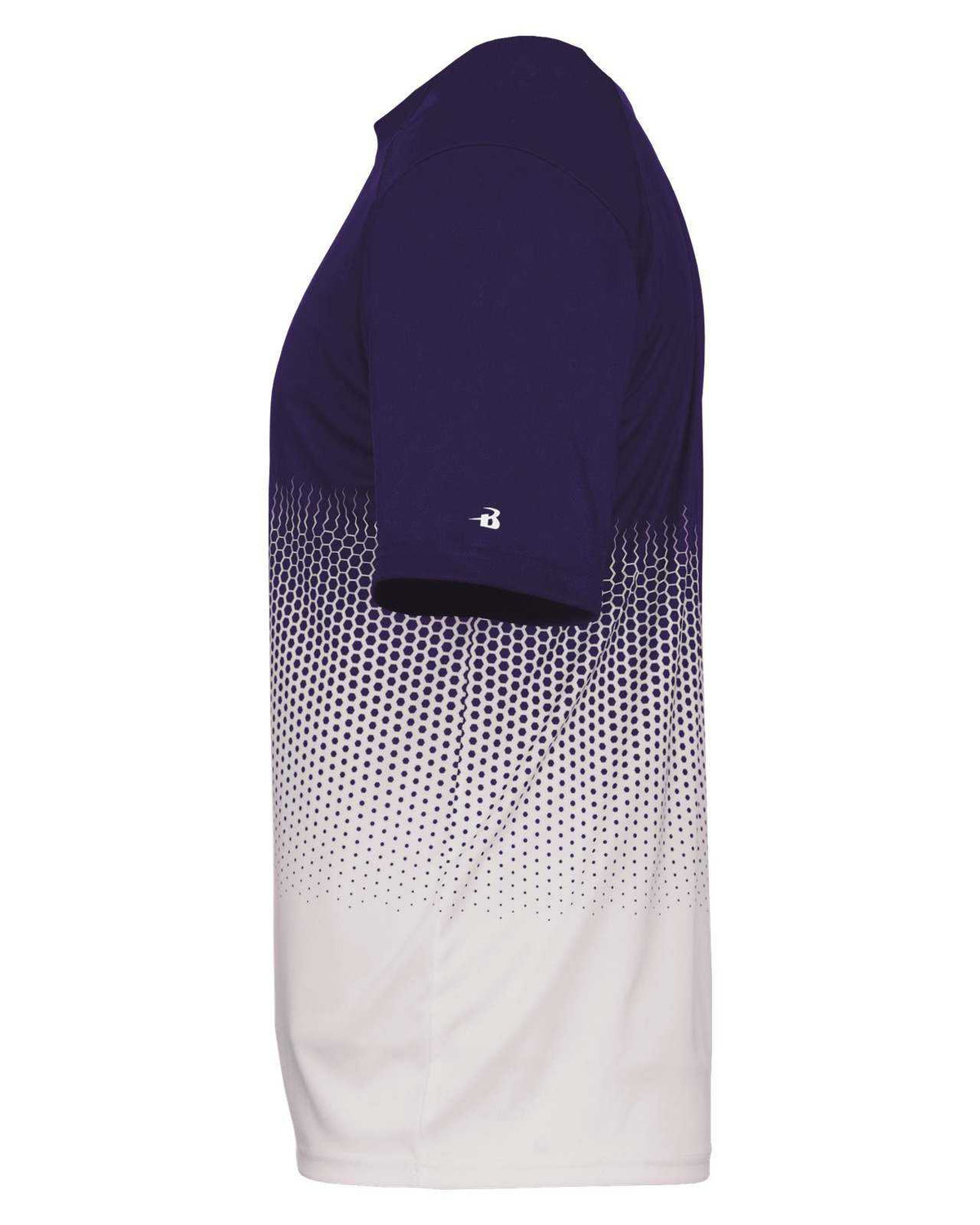 Badger Sport 4220 Hex 2.0 Tee - Purple White - HIT a Double - 2