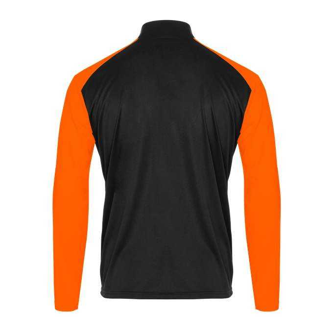 Badger Sport 4231 Breakout 1/4 Zip - Black Safety Orange - HIT a Double - 3