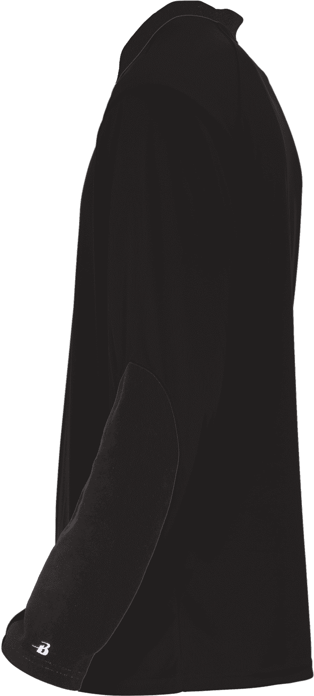 Badger Sport 426400 Sweatless Long Sleeve Tee - Black - HIT a Double - 3