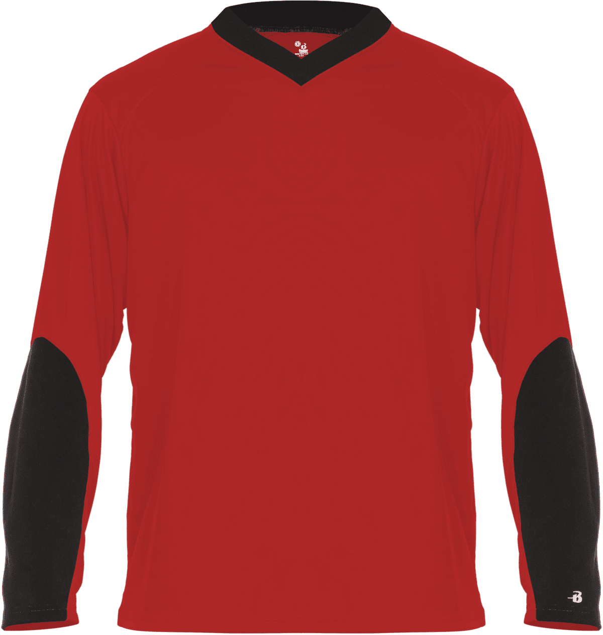 Badger Sport 426400 Sweatless Long Sleeve Tee - Red Black