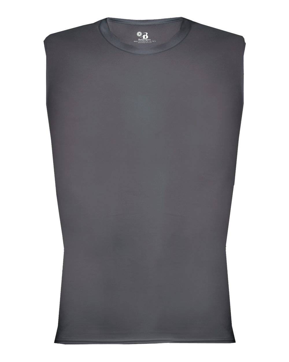 Badger Sport 4631 Pro-Compression Sleeveless - Dark Gray - HIT a Double - 1