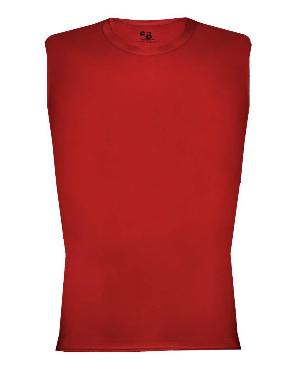 Badger Sport 4631 Pro-Compression Sleeveless - Red - HIT a Double - 1