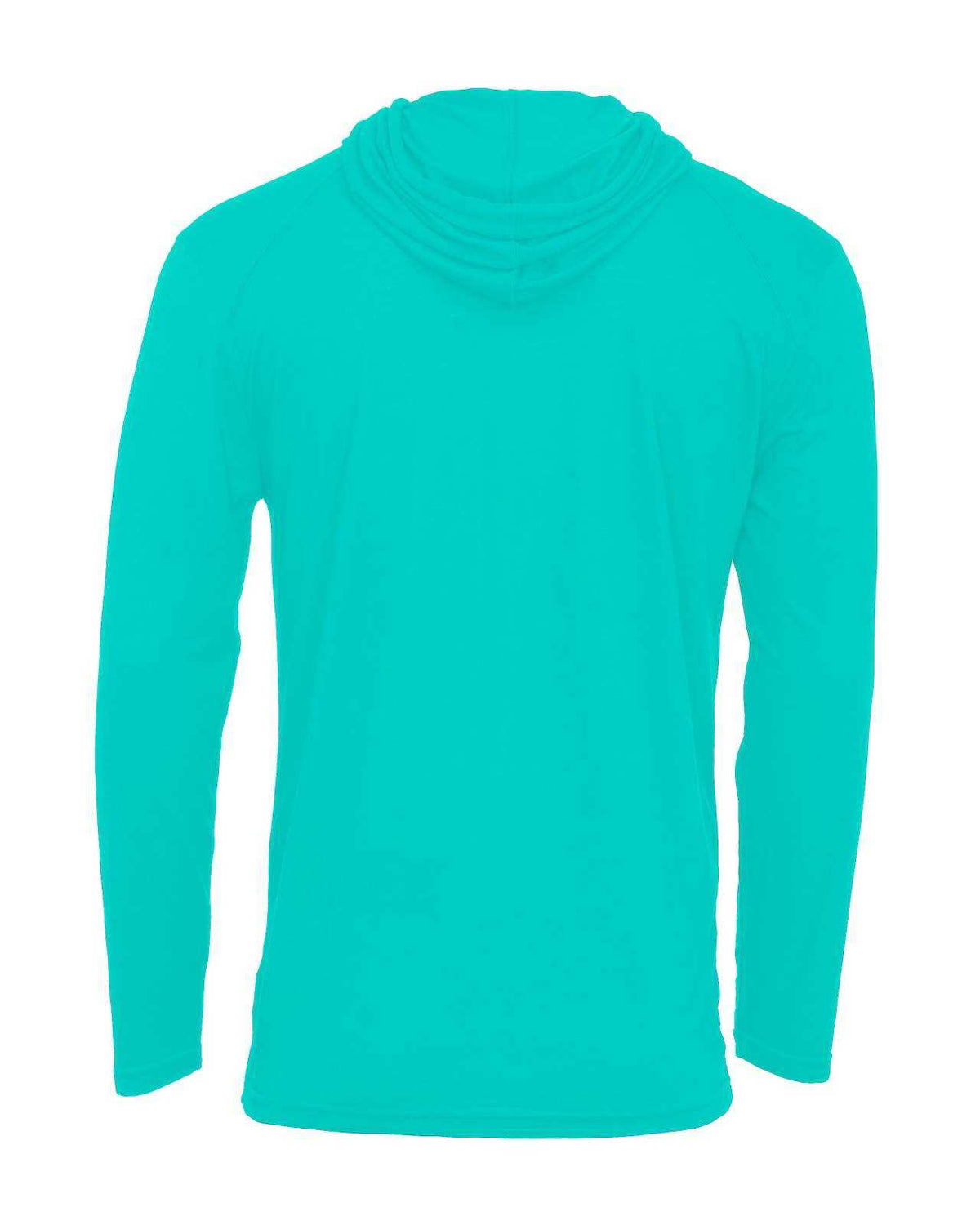 Badger Sport 4905 Tri-Blend Surplice Hoodie Tee - Turquoise - HIT a Double - 3