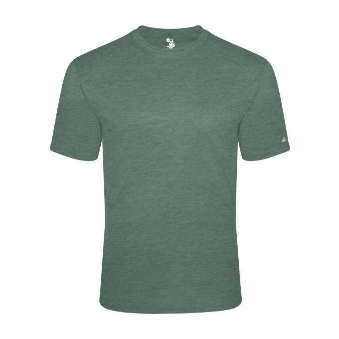 Badger Sport 4940 Tri-Blend Tee - Forest Heather - HIT a Double - 1