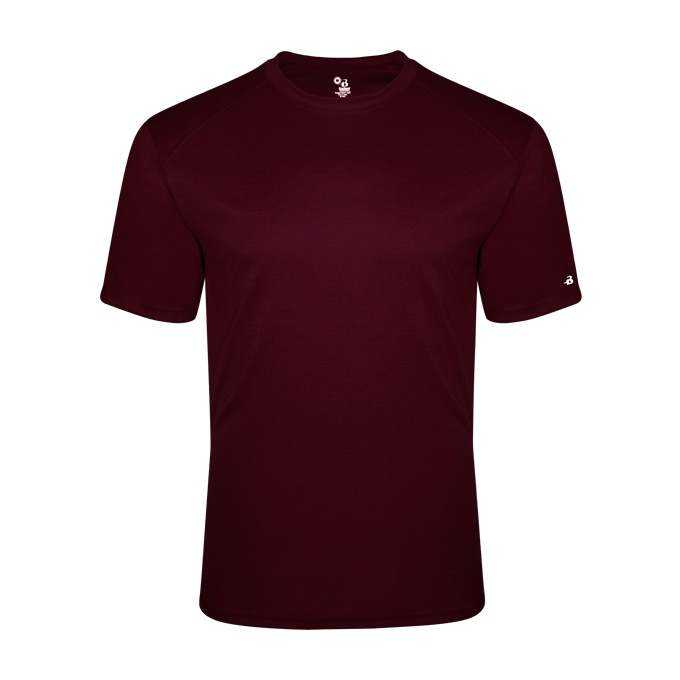Badger Sport 4940 Tri-Blend Tee - Maroon - HIT a Double - 1