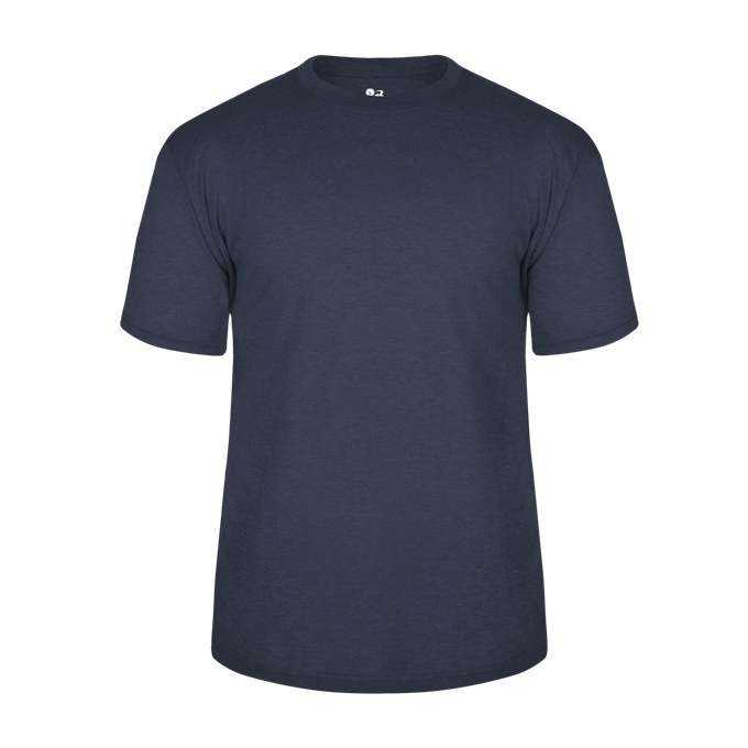 Badger Sport 4940 Tri-Blend Tee - Navy - HIT a Double - 1