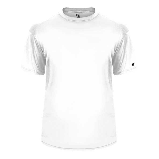 Badger Sport 4940 Tri-Blend Tee - White - HIT a Double - 1