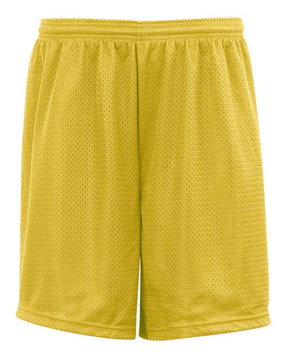 Badger Sport 7207 7" Mesh Tricot Short - Gold - HIT a Double - 1