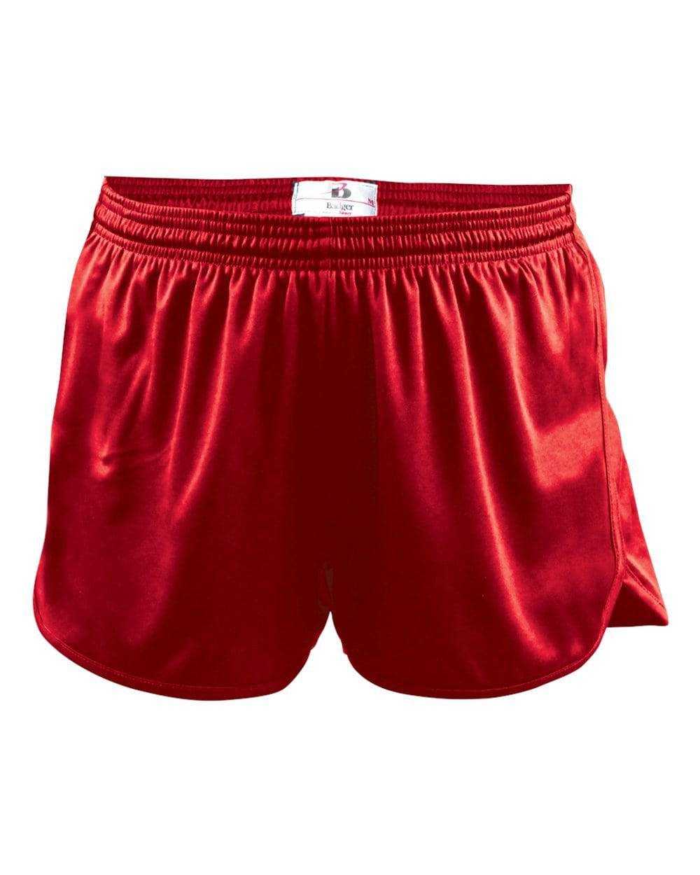 Badger Sport 7272 B-Core Mens Track Short - Red - HIT a Double - 1