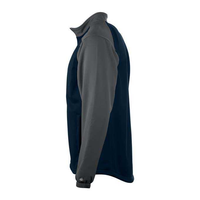 Badger Sport 7650 Sport Soft Shell Jacket - Navy Graphite - HIT a Double - 2