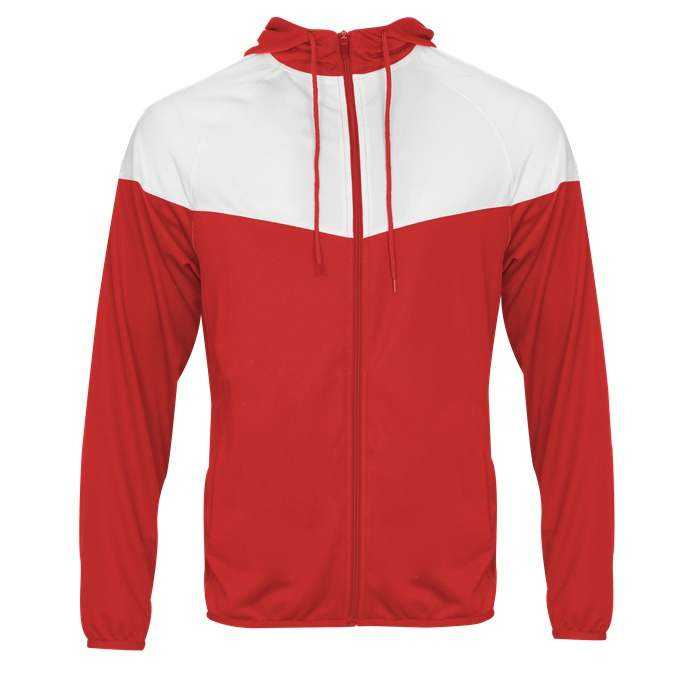 Badger Sport 772200 Sprint Outer-Core Jacket - Red White - HIT a Double - 1