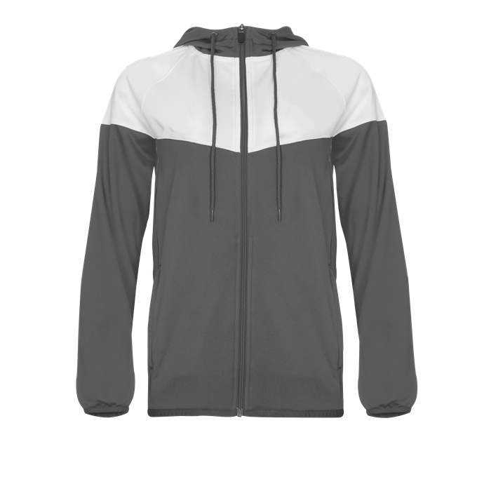 Badger Sport 792200 Sprint Outer-Core Women&#39;s Jacket - Graphite White - HIT a Double - 1