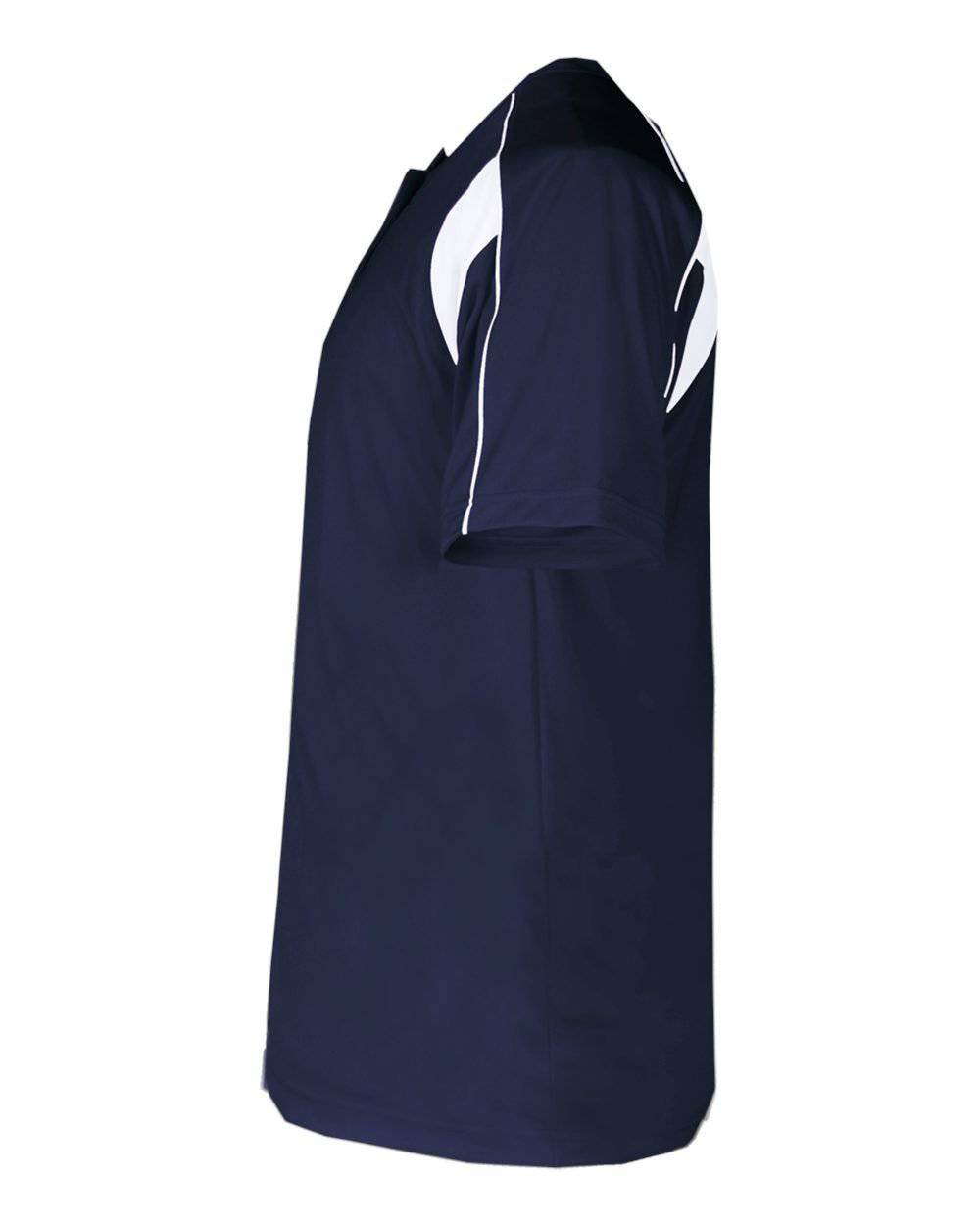 Badger Sport 7937 Adult Pro Placket - Navy White - HIT a Double - 2