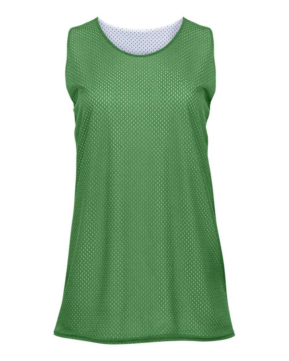 Badger Sport 8978 Ladies Reversible Tank - Kelly White - HIT a Double - 1