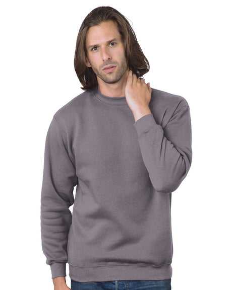 Bayside 1102 USA-Made Crewneck Sweatshirt - Charcoal - HIT a Double