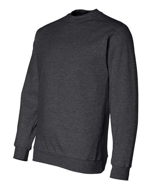 Bayside 1102 USA-Made Crewneck Sweatshirt - Charcoal Heather - HIT a Double