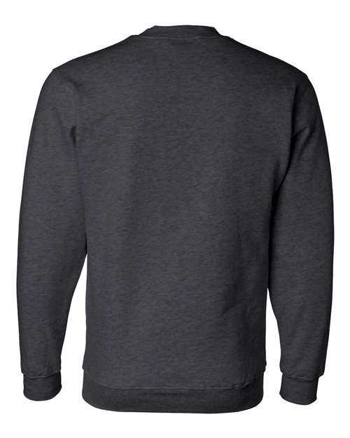 Bayside 1102 USA-Made Crewneck Sweatshirt - Charcoal Heather - HIT a Double