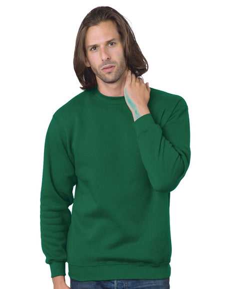 Bayside 1102 USA-Made Crewneck Sweatshirt - Hunter Green - HIT a Double