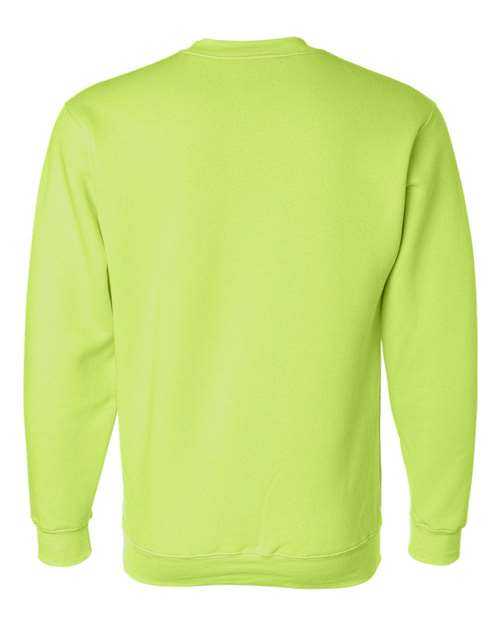 Bayside 1102 USA-Made Crewneck Sweatshirt - Lime Green - HIT a Double