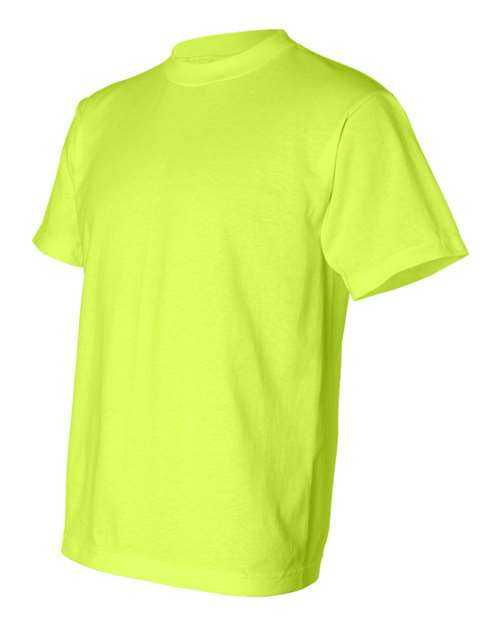 Bayside 1701 USA-Made 50 50 Short Sleeve T-Shirt - Safety Green - HIT a Double