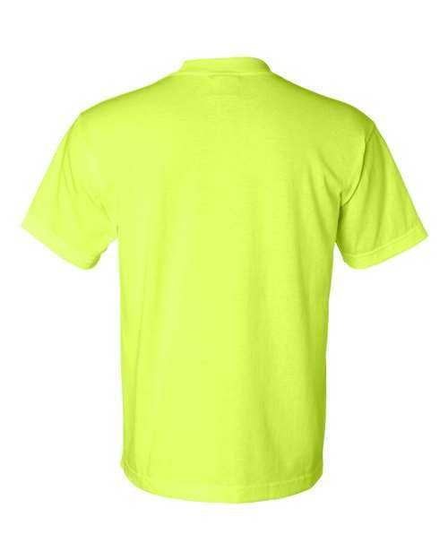 Bayside 1701 USA-Made 50 50 Short Sleeve T-Shirt - Safety Green - HIT a Double