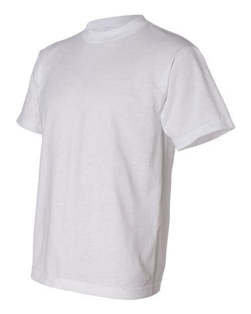 Bayside 1701 USA-Made 50 50 Short Sleeve T-Shirt - White - HIT a Double