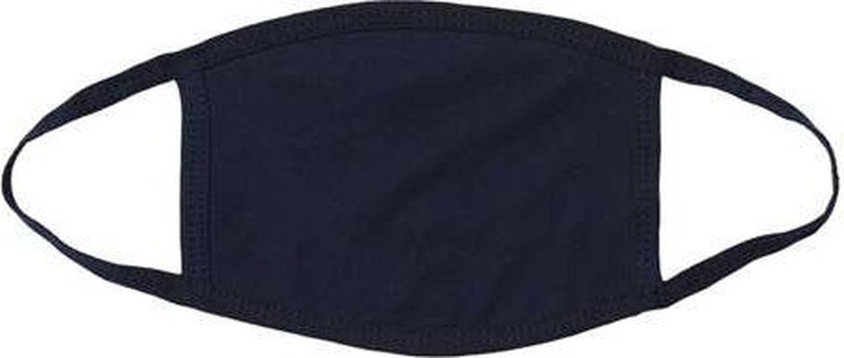 Bayside 1900 USA-Made 100% Cotton Face Mask Pkg 25 - Navy - HIT a Double