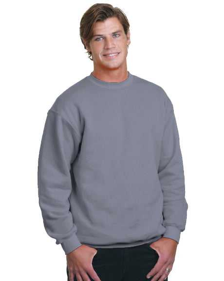 Bayside 2105 Union Crewneck Sweatshirt - Charcoal - HIT a Double