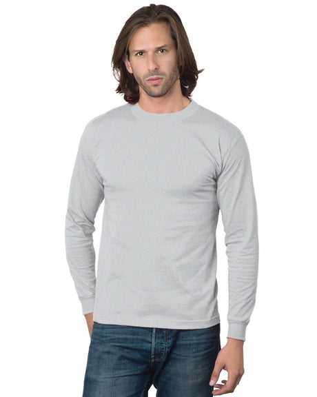 Bayside 2955 Union-Made Long Sleeve T-Shirt - Dark Ash - HIT a Double