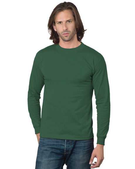 Bayside 2955 Union-Made Long Sleeve T-Shirt - Forest Green - HIT a Double