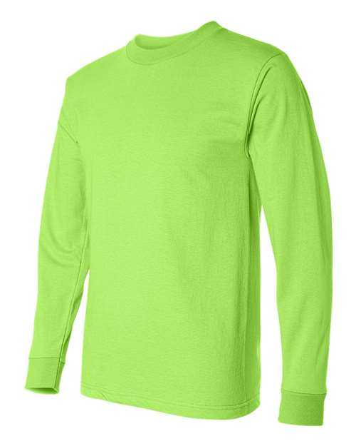Bayside 2955 Union-Made Long Sleeve T-Shirt - Lime Green - HIT a Double